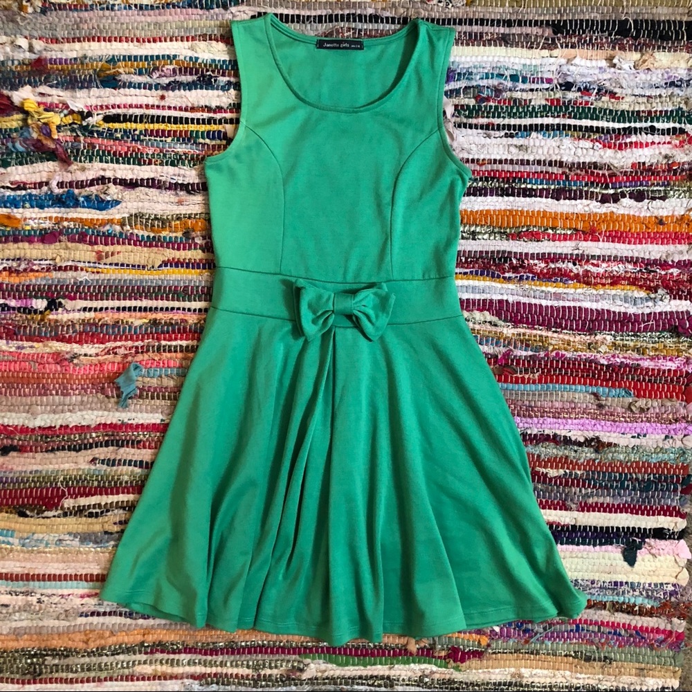 Kelly Green Skater Dress
